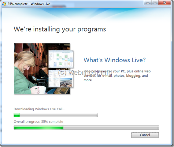 proses instalasi windows live messenger